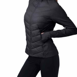 pantalon de yoga noir à jambe droite RUXI