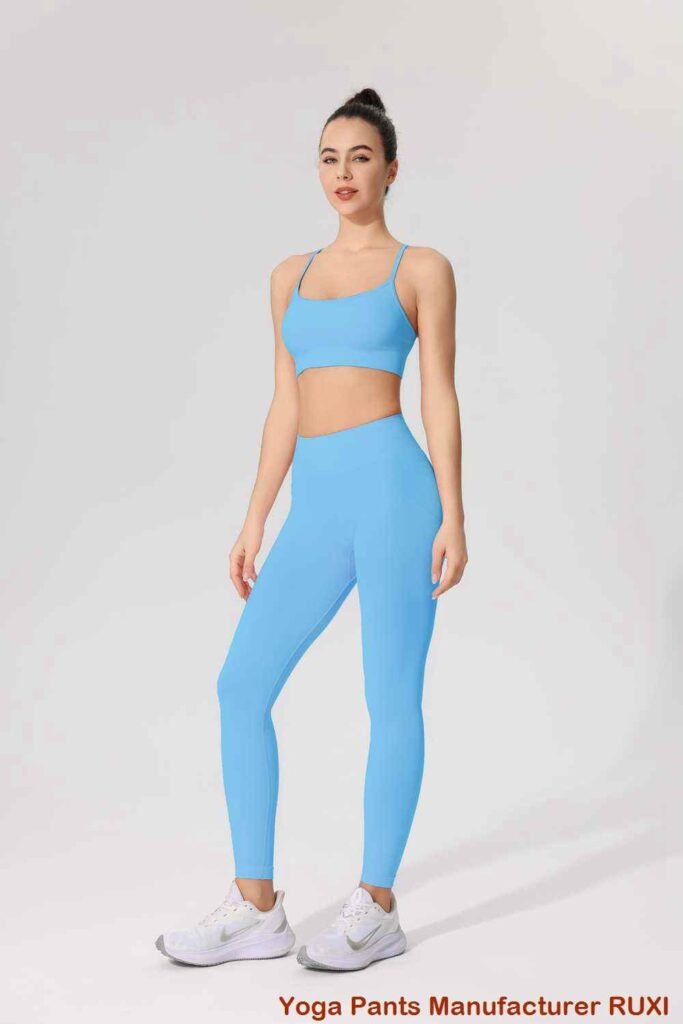 pantalon de yoga rose à plis RUXI nr129