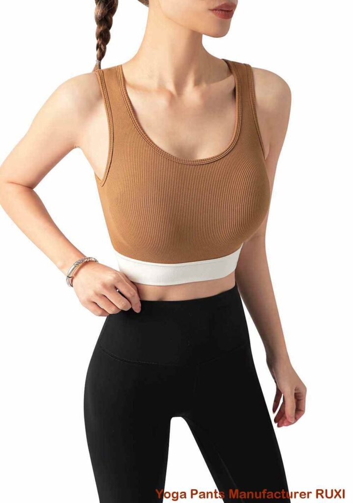 pantalon de yoga noir taille haute RUXI