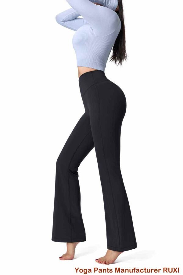 leggings taille haute à pattes d'éléphant