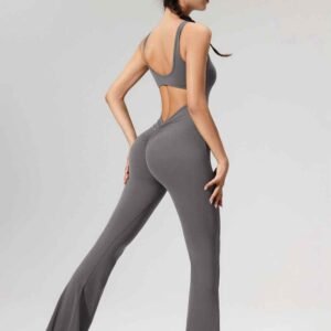 pantalon de yoga évasé côtelé RUXI nr859