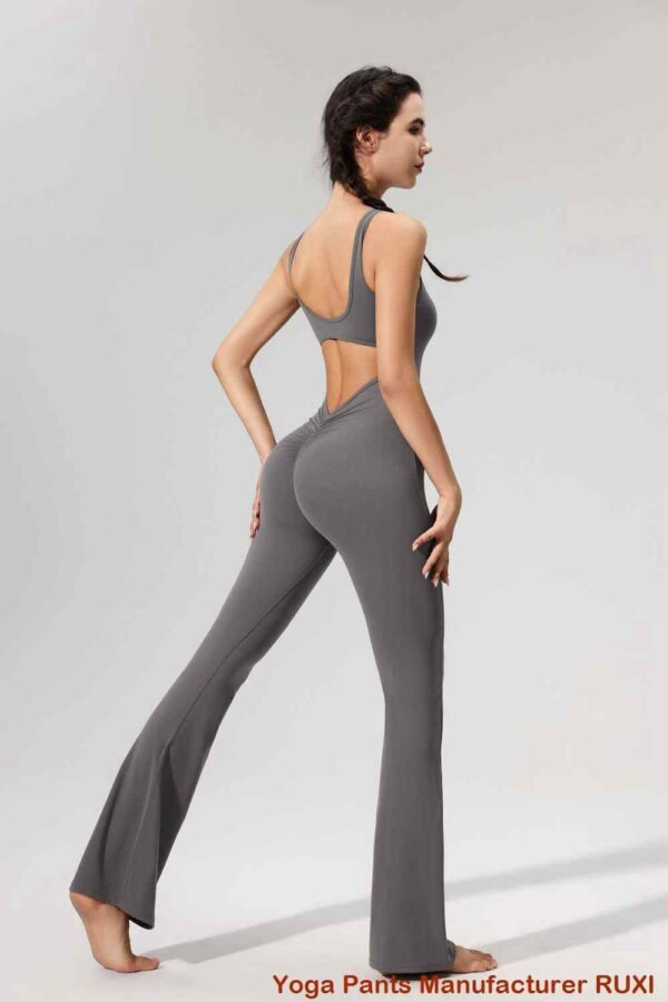 pantalon de yoga évasé côtelé RUXI nr859