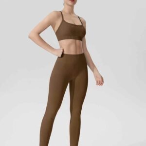 pantalon de yoga noir pour femme RUXI nr403