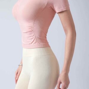 soutien-gorge de sport à manches courtes